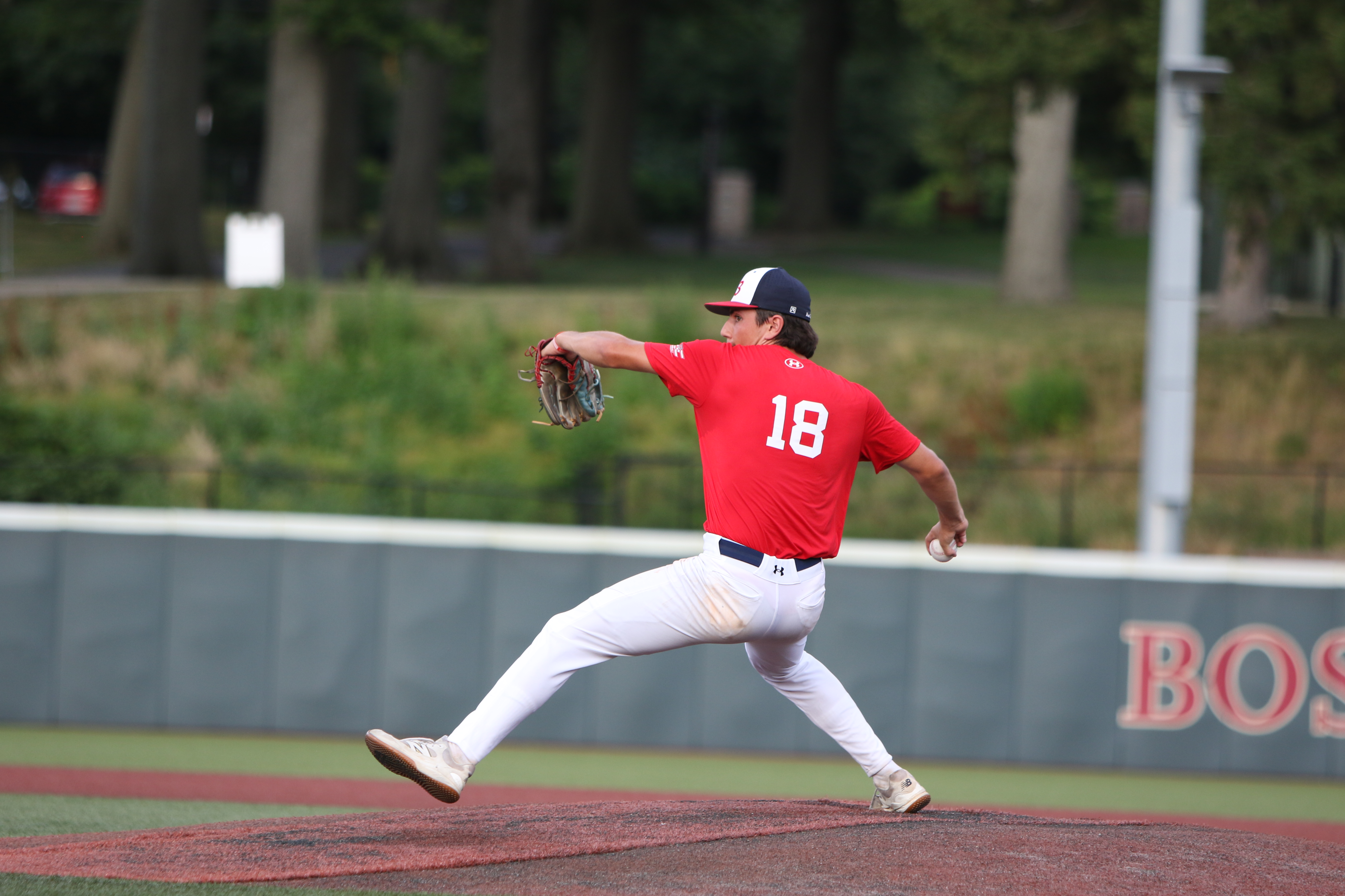 Elijah Martin pitching